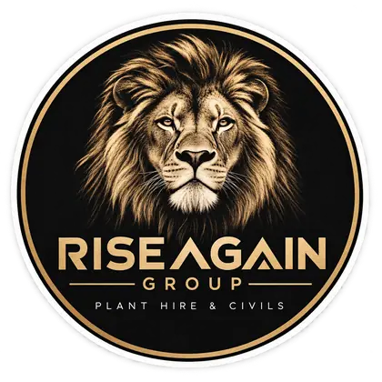 Rise Again Group, Plant Hire & Civils, lion emblem